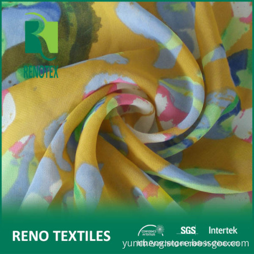 100%Polyester 50DX50D New Design Printed Chiffon (YFXF101)